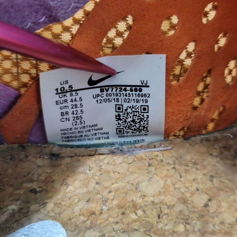 Nike Shoes Size 10.5 Men's Nike Vapor Street PEG SP Plum Dust Shoes BV7724-500 - Picture 10 of 10